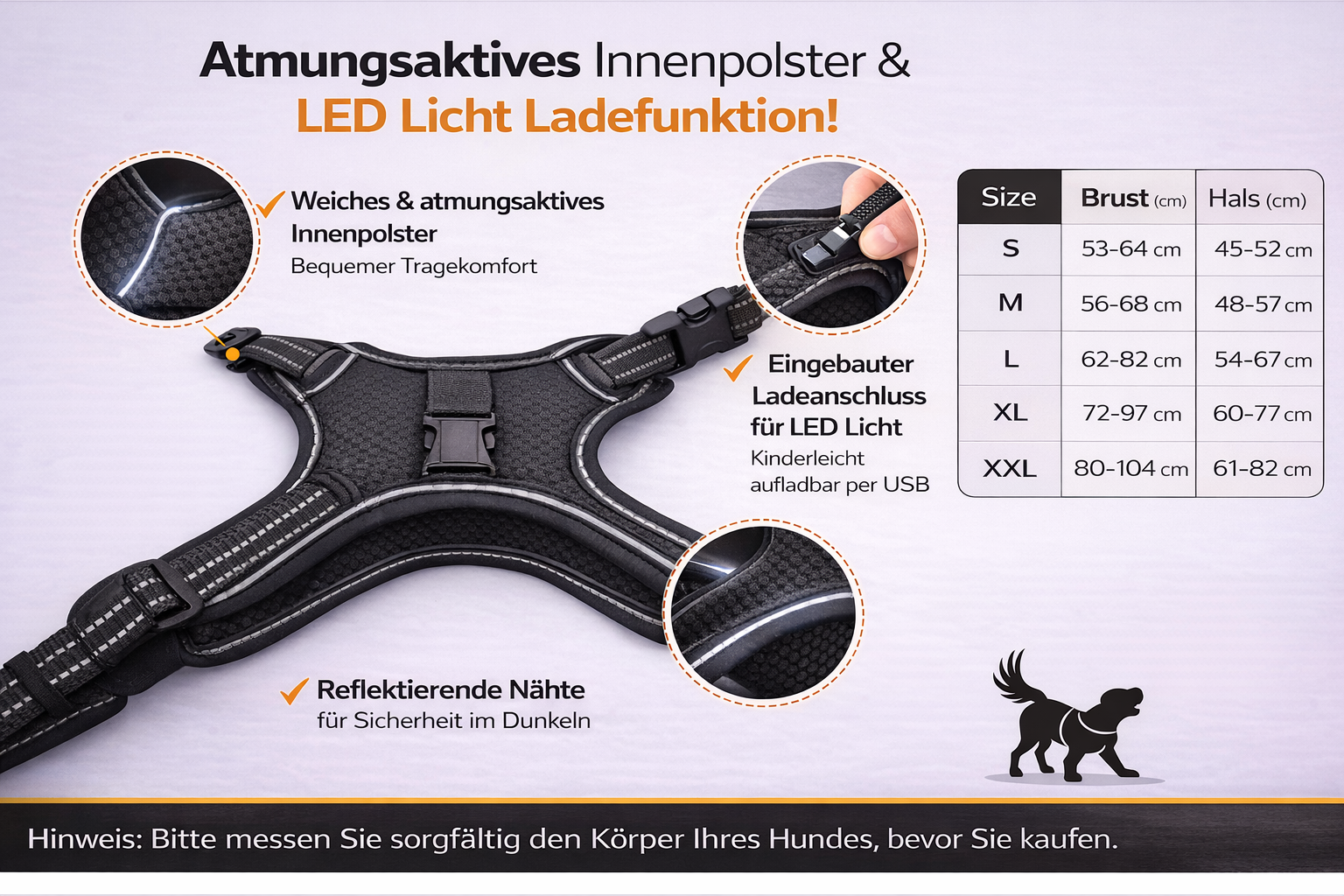 ⭐ Premium LED Hundegeschirr